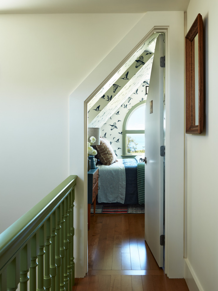 Inspiration for a coastal hallway remodel in Boston
