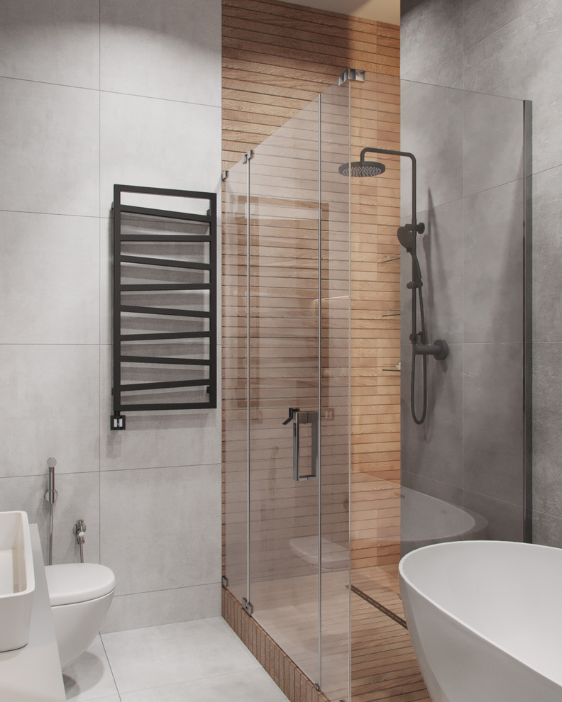 Бетон, дерево и камень