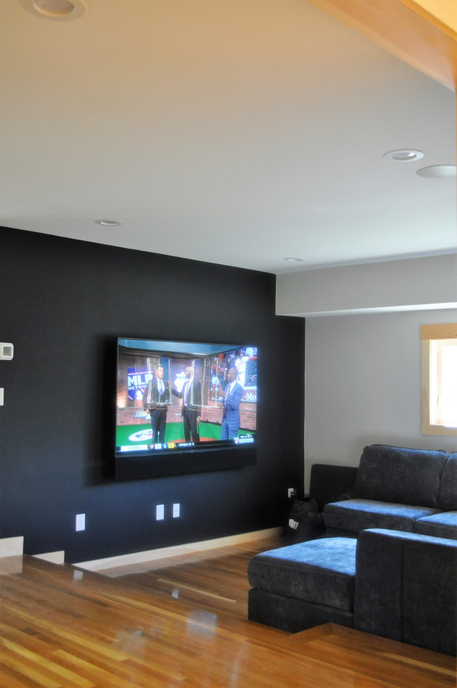 Inspiration for a transitional home design remodel in Boston