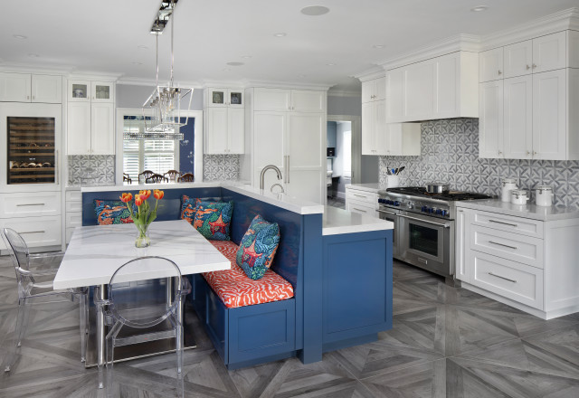 L-Shaped Kitchen Design Perfected - Hinsdale, IL