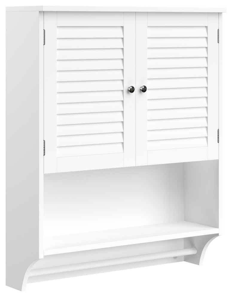 WallMounted Bathroom Organizer Beach Style Bathroom by