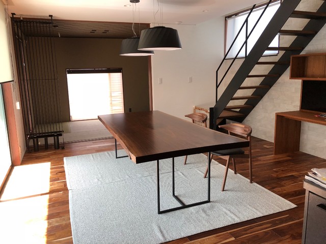 和歌山市M様邸 mid-century-esszimmer