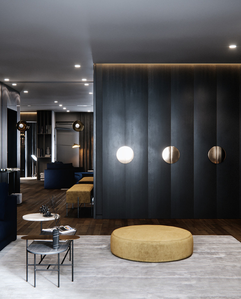 Квартира в темных тонах в ЖК "Республика" г.Киев