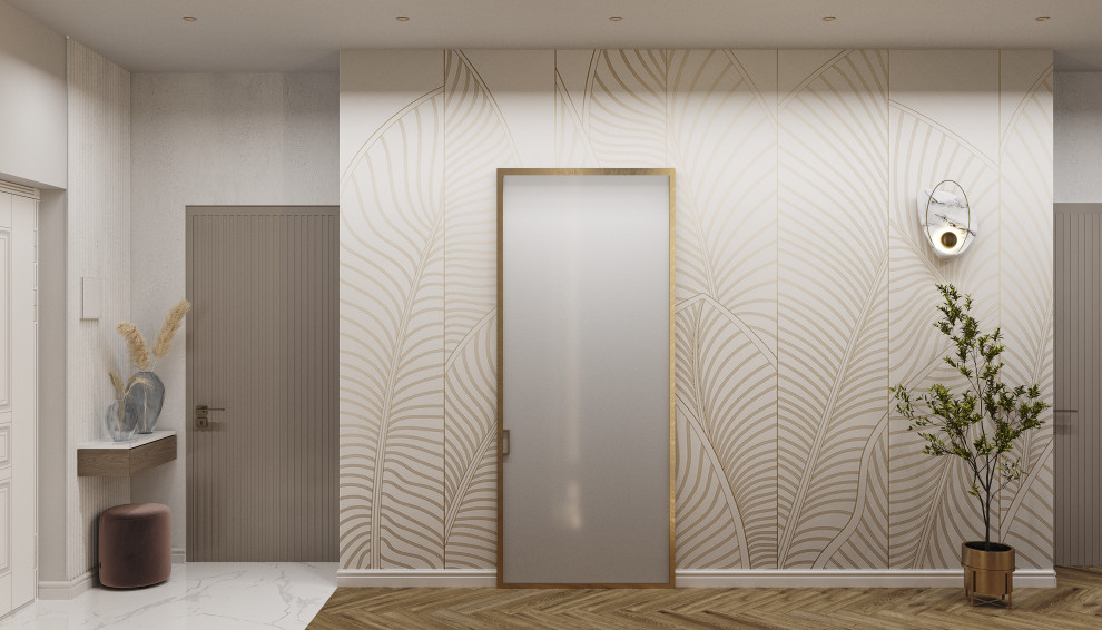 Проект 3-х комнатной квартиры THE WHITE SAVANNAH