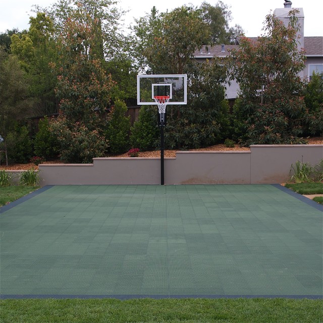 Sport Court and basketball hoop
