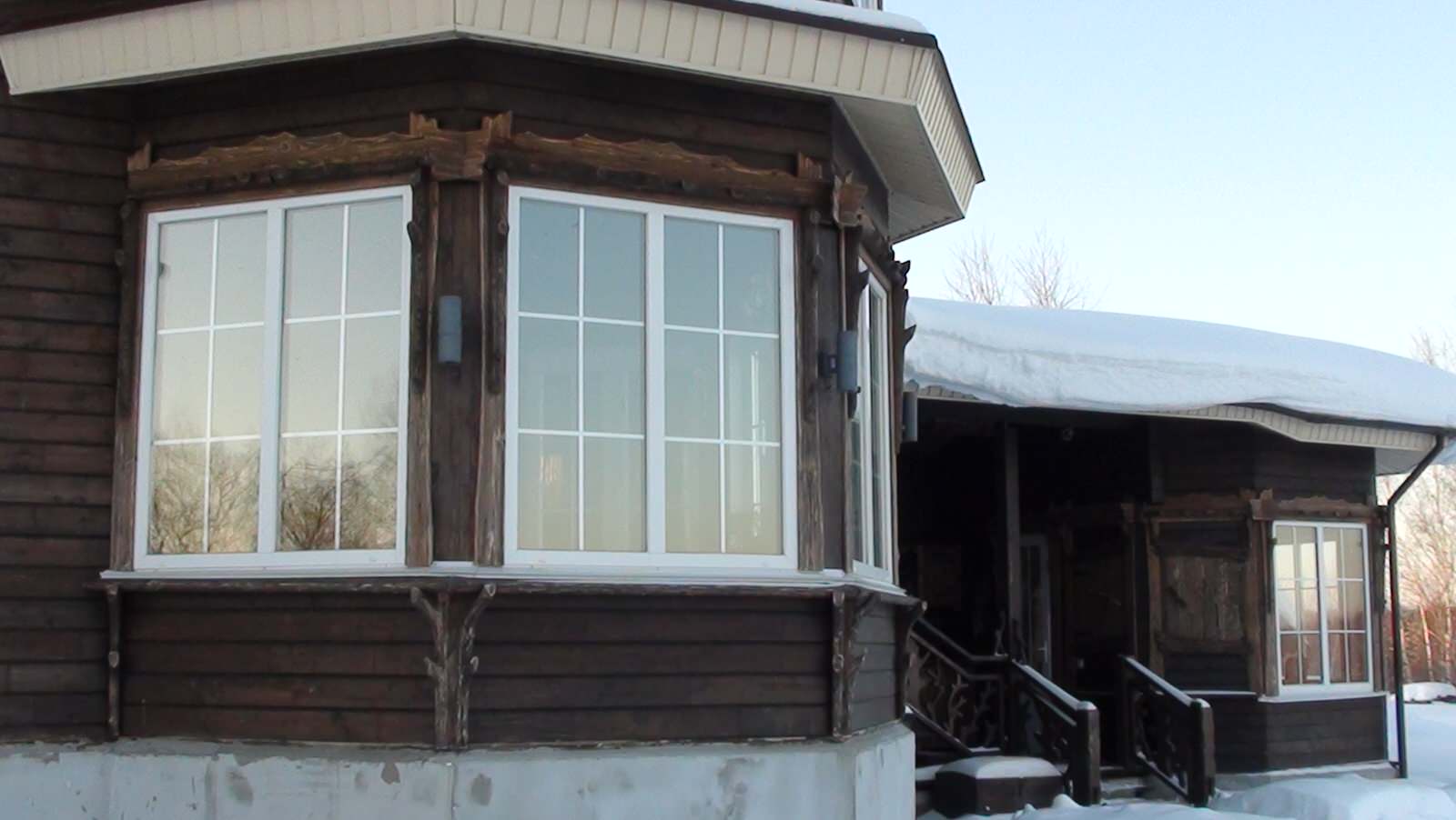 Загородная усадьба из клееного бруса Комфорт