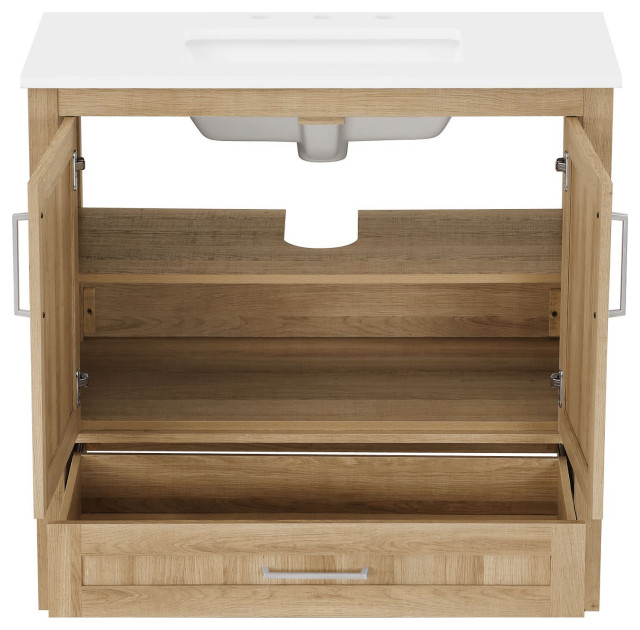 Ove Decors Kansas 36 Kansas 36" Transitional Bathroom Vanities And