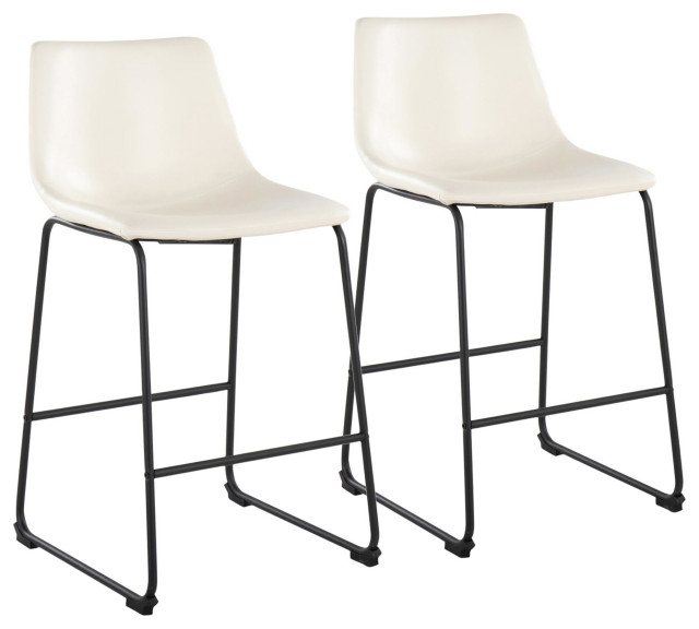 Duke 26" Counter Stool, Set of 2 Industrial Bar Stools And Counter