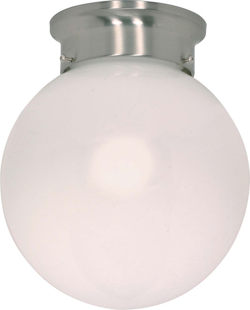 Nuvo Lighting 60-246 1-Light 8" Ceiling Mount White Ball