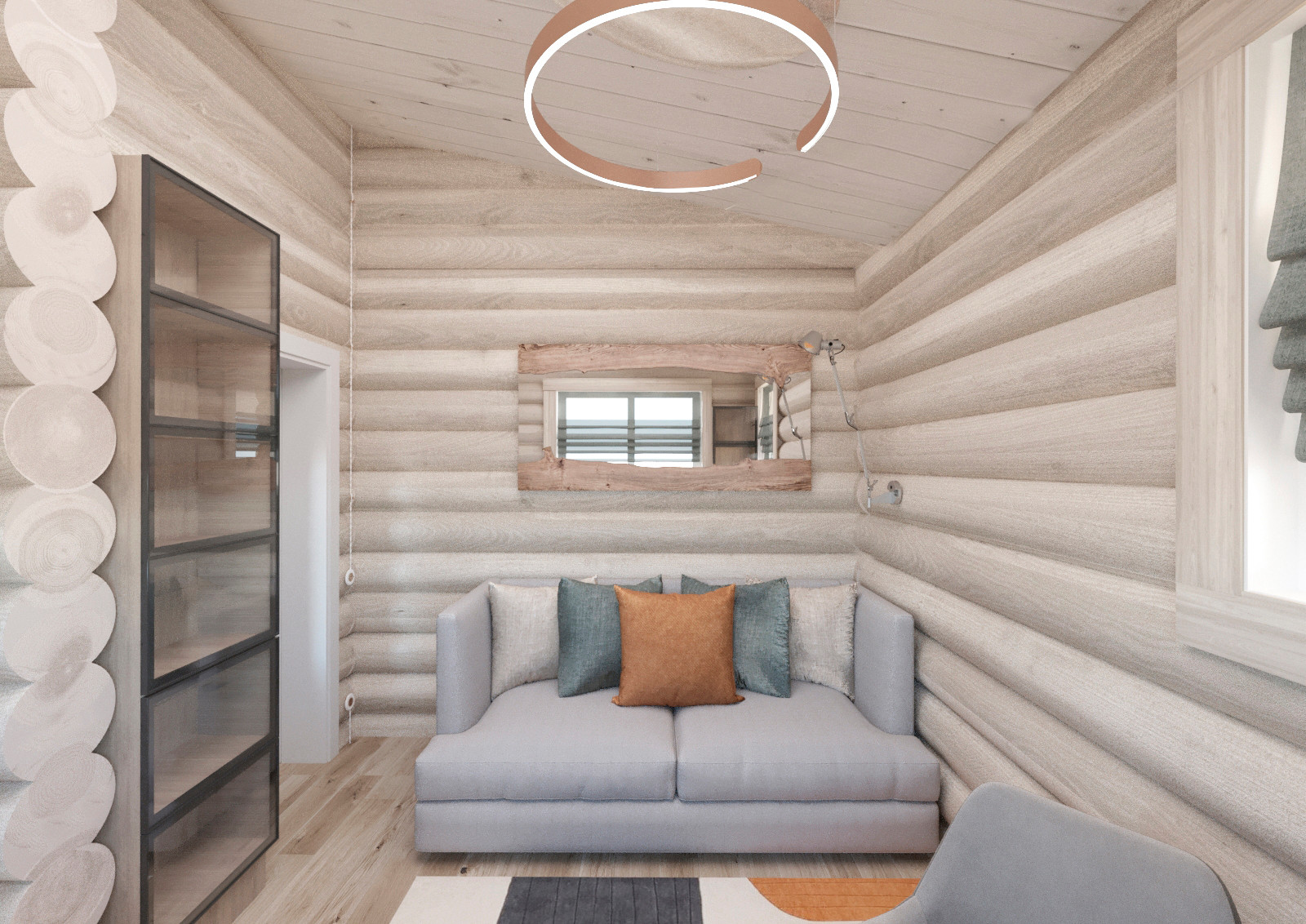 Дизайн интерьера в доме-срубе