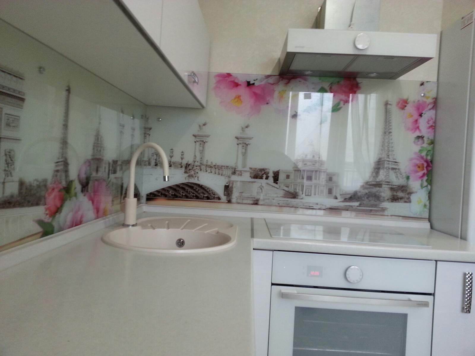 Кухонный фартук из закаленного стекла с фотопечатью "Прованс"