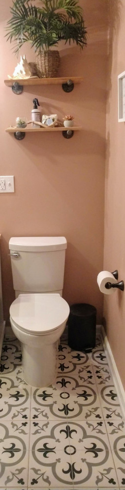 Color filled Bathroom