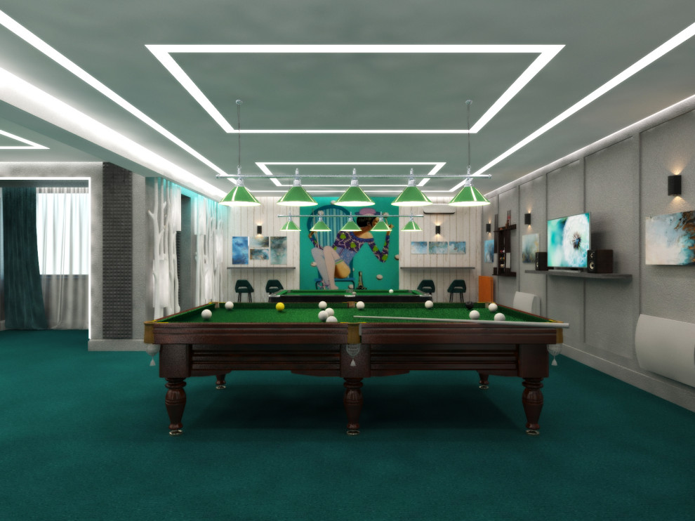 Бильярдный зал в гостинице Октябрьская