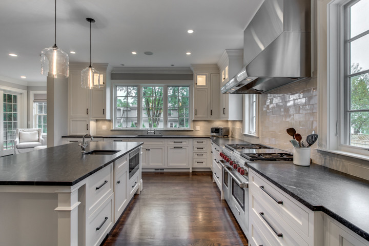 Transitional kitchen photo in Boston