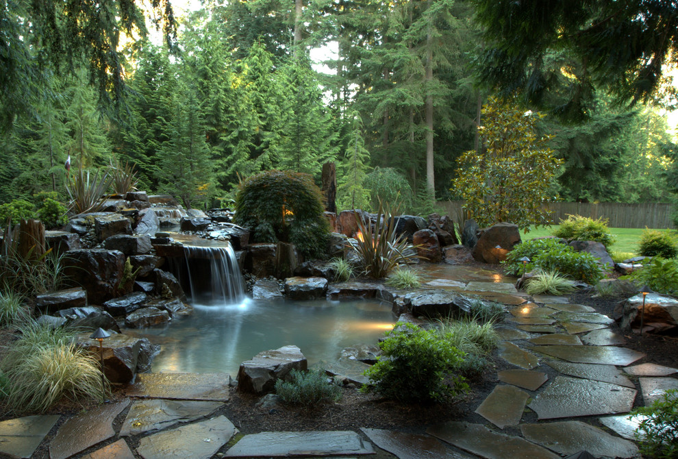 Traditional garden in Seattle.