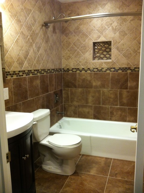 Floor To Ceiling Tile Bath Traditional Bathroom Other