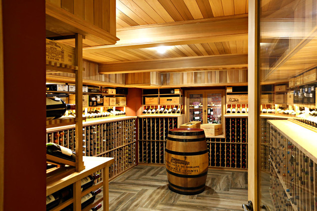 Cedar Wine Racking classique-cave-a-vin