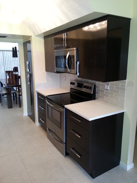Boca West Galley Kitchen modern-kitchen