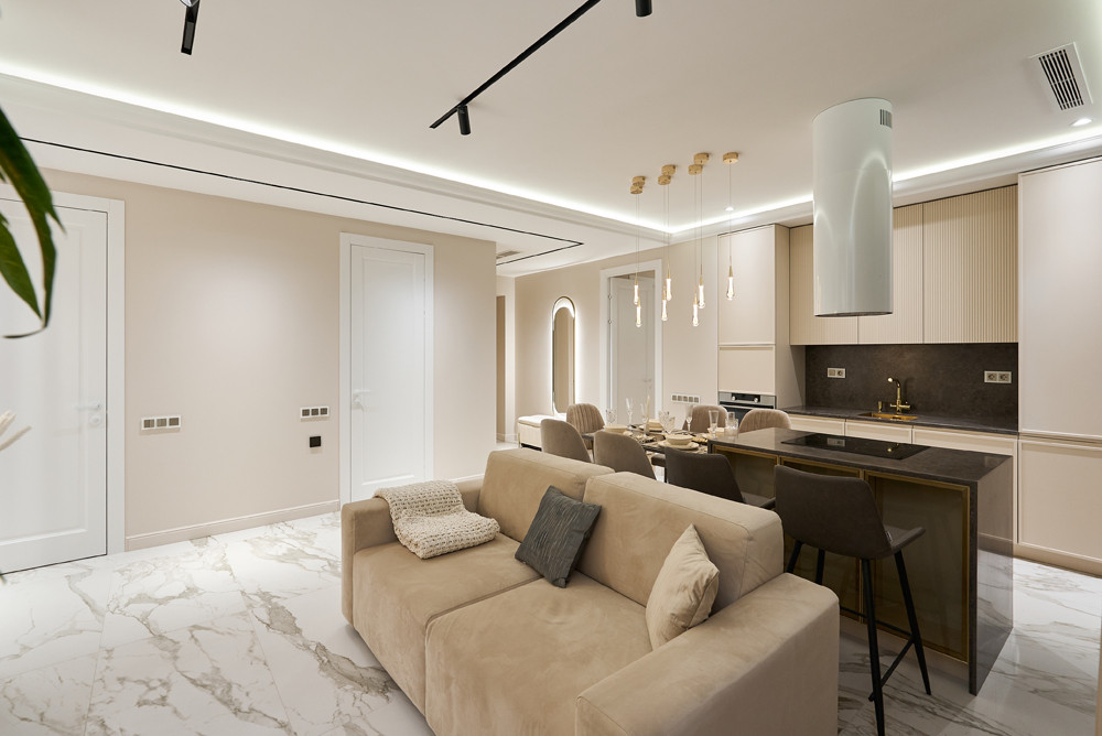 Евро 4-комнатная квартира 130 кв/м с террасой в ЖК «D1»