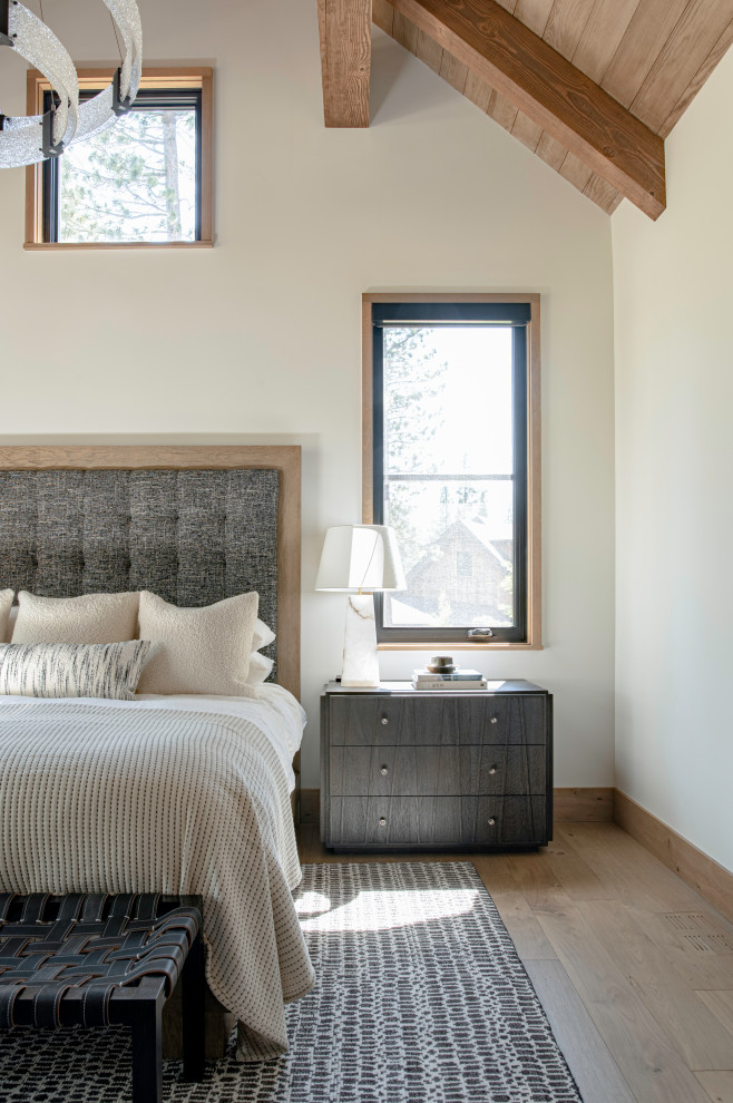 Inspiration for a rustic bedroom remodel in Sacramento