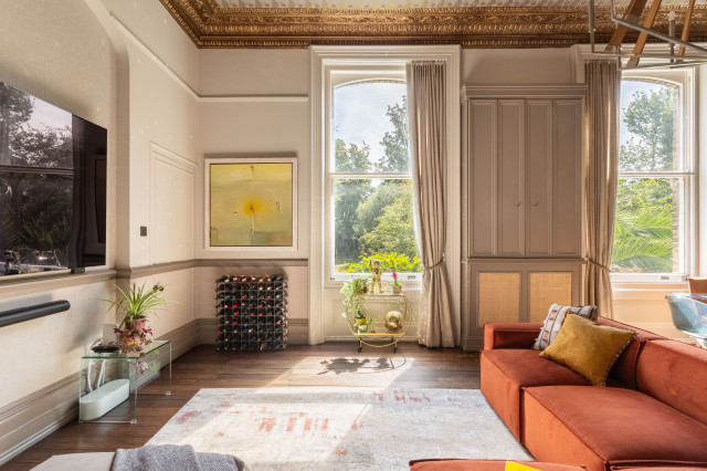 Regency Flat Hove eclectic-living-room