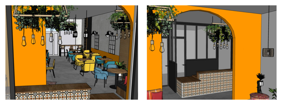Aménagement d'un restaurant / Projet en cours