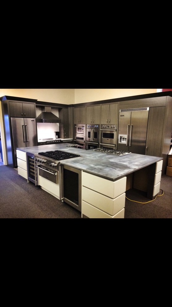 Photo of a modern kitchen in Tampa.