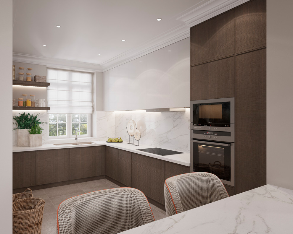 Кухня-гостиная в загородном доме