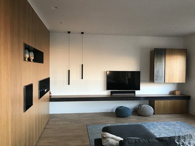 A contemporary-living-room