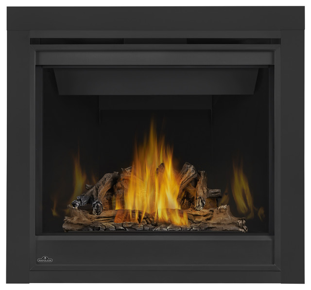 Ascentx36 GX361 Natural Gas Fireplace, Porcelain Panels, Trim Kit, MV
