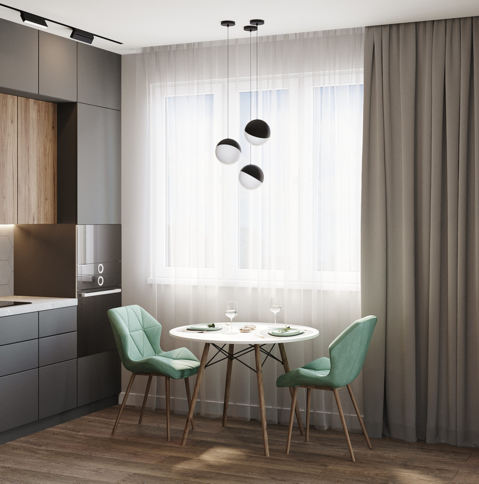 Дизайн-проект однокомнатной квартиры в современном стиле