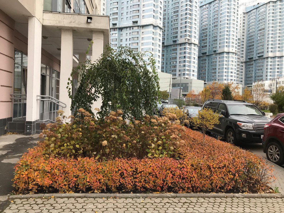 Оформление входа в подъезд многоквартирного дома на Ходынке ЖК "Гранд парк"