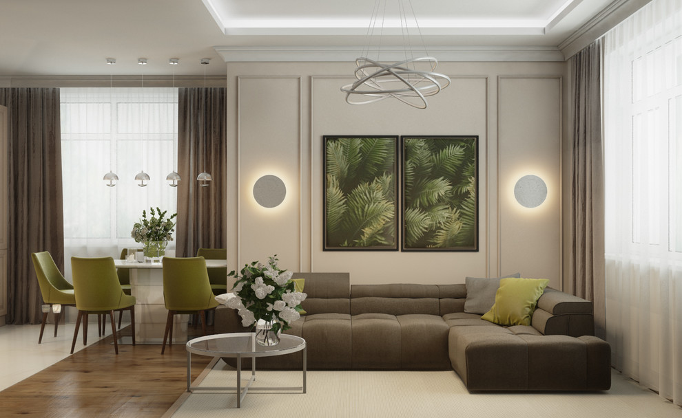 Кухня-гостиная. Визуализация