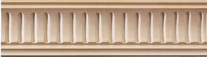 Lowell Carved Crown Molding, Small, Cherry Wood