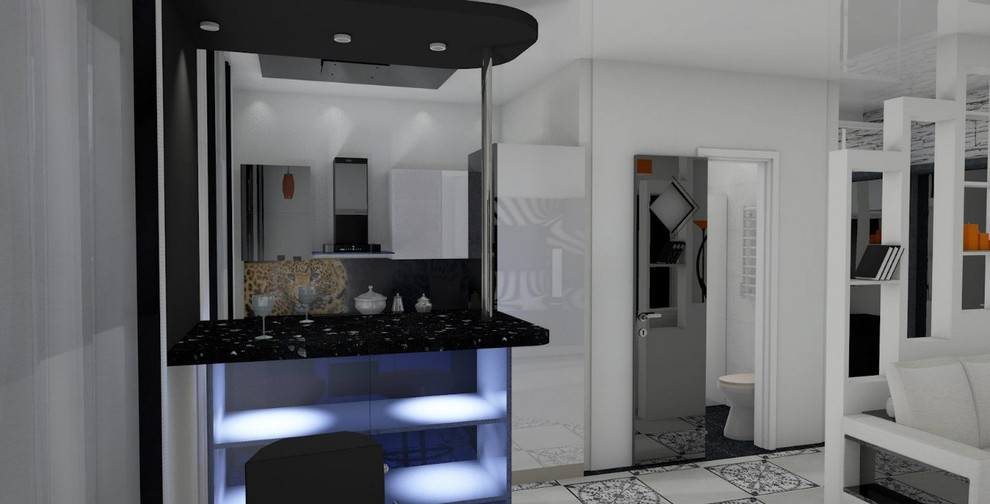 Дизайн-проект квартиры 40кв.м., перепланировка.