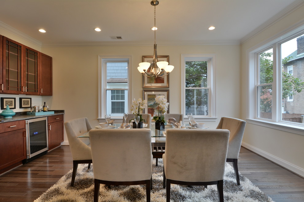 Dining room - transitional dining room idea in DC Metro