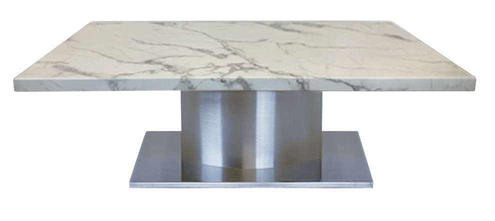 Marble Top Coffee Table Contemporary Coffee Tables By CII Houzz   Home Design 