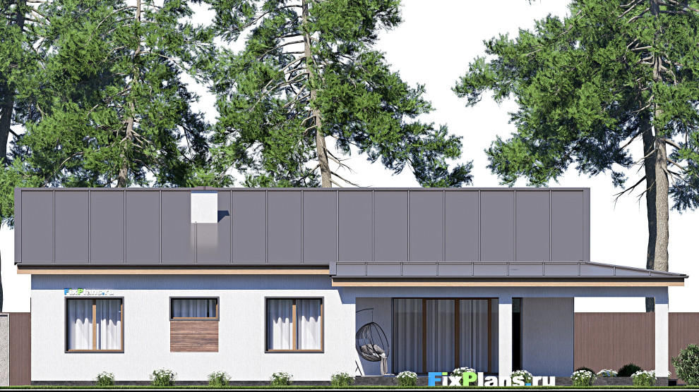 Проект одноэтажного дома 16х20м S161м2 F-18161