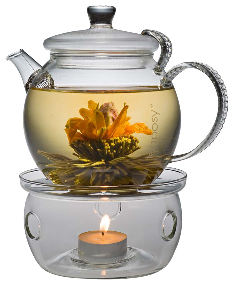 glass teapot base candle warmer