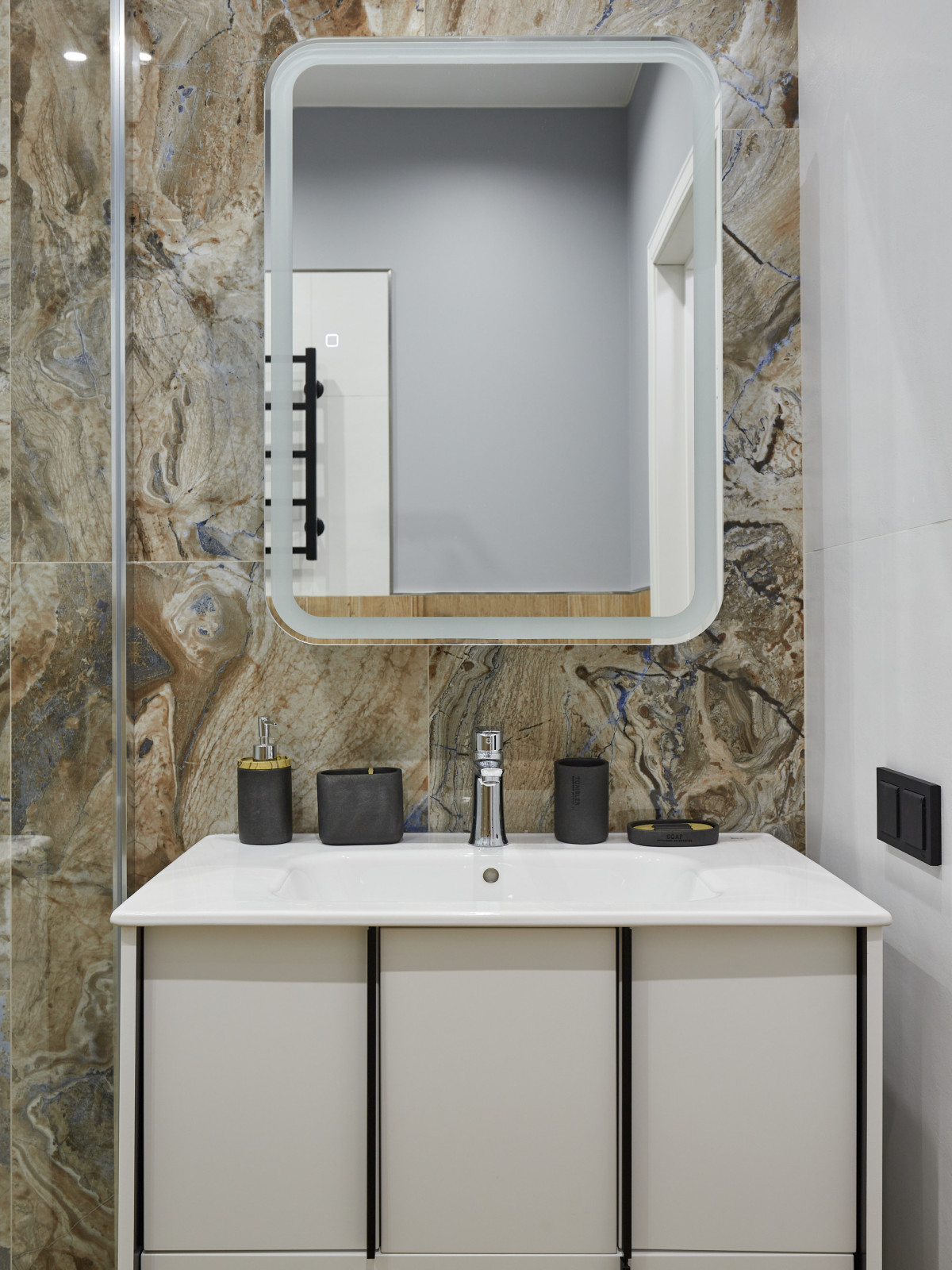 Санузел в реализованном проекте квартиры ЖК 7 Континент