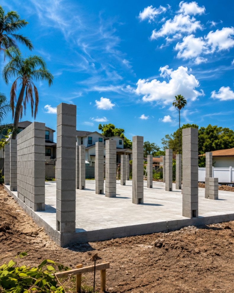 HUD Residential Home Rebuild — Slab Complete & Structural Framing Underway