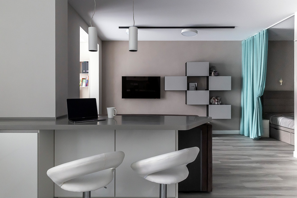 Современный минимализм студии для будущей студентки