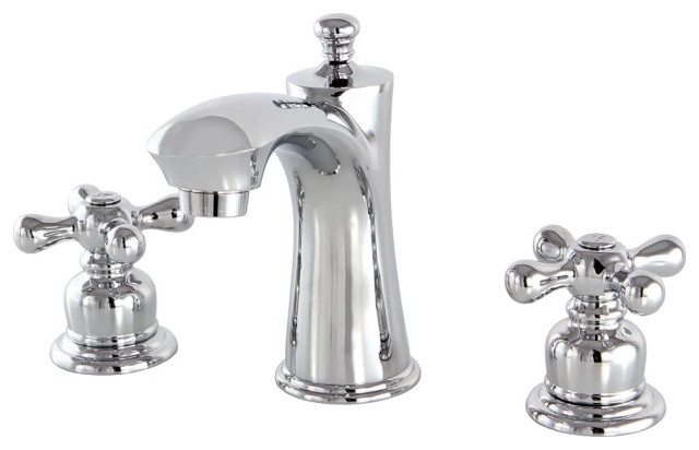 Victorian Bathroom Faucet, Widespread Design With Cross Handles ...