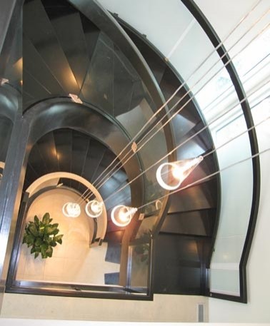 Modern Staircase Cleveland Curved Stairs modern-staircase