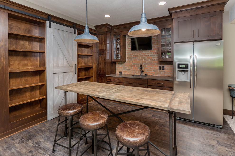 Basement - transitional basement idea in Cedar Rapids