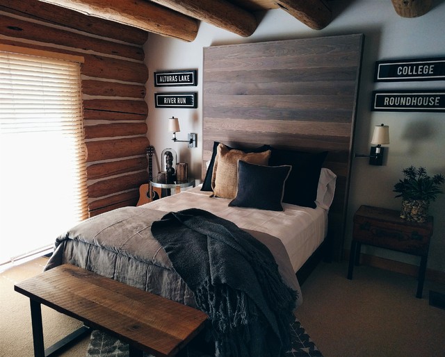 River Ranch Log Cabin Home Rustic Bedroom Other By Leeds