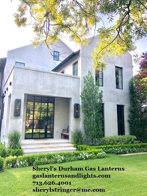 Sheryl's Durham Transitional Gas Lanterns