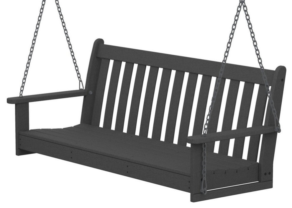 Polywood Vineyard 60" Swing Transitional Porch Swings by POLYWOOD