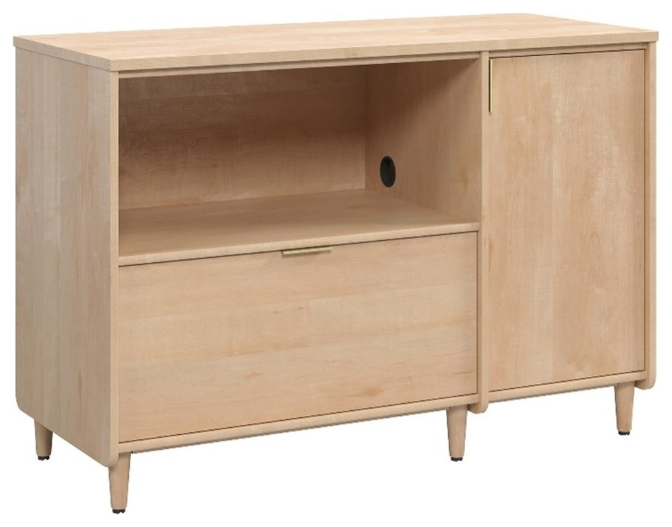 Clifford Place Engineered Wood Credenza in Natural Maple Finish