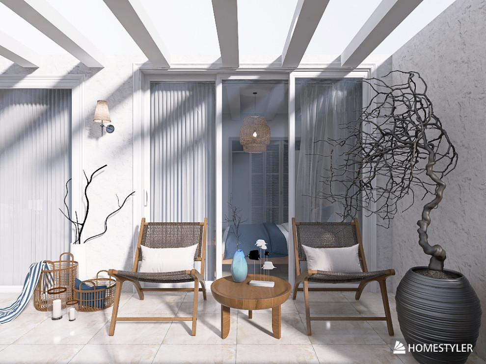 Лоджия в средиземноморском стиле